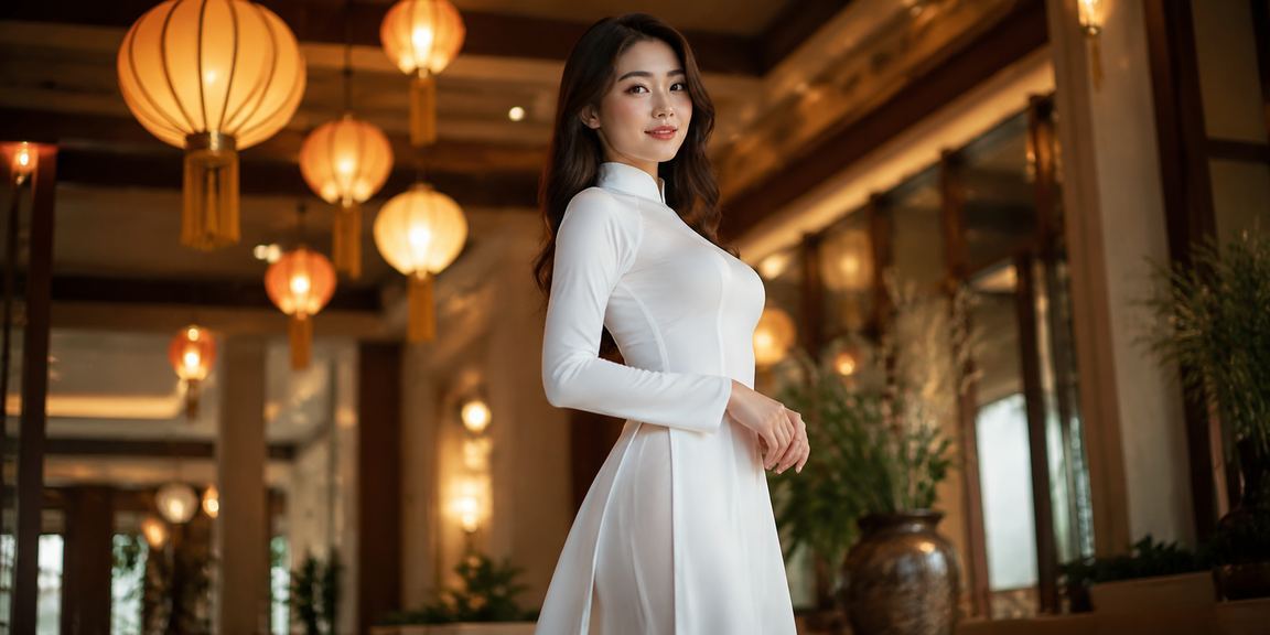 Người dùng đăng nhập casino trực tuyến tại Hội An với áo dài